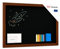 ALLboards Kreidetafel mit lackiertem Holzrahmen 120x90cm, Schwarz, Schreibtafel, Kreide + Zubehör-Set, Kreidetafel wand, Schreibtafel zum Aufhängen, Wand Tafel Holz, Tafel gastronomie
