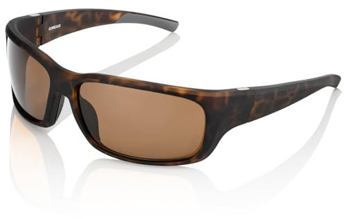 Gomexus Polarisierte Sonnenbrille, zum Umwickeln, Fahren, Angeln, Radfahren, Sport, für Herren und Damen, braun, Medium