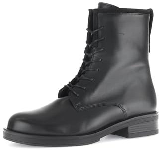 Gabor Damen Schnürstiefeletten, Frauen Stiefeletten,Best Fitting,Lammfell,Stiefel,Booties,halbstiefel,Kurzstiefel,schwarz,38.5 EU / 5.5 UK