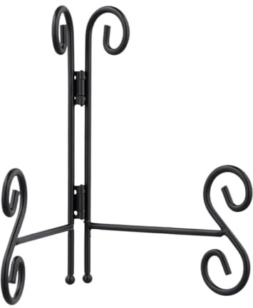 Granvoo Espositore di Ferro 15.6*11cm, Spositore Supporto Porta Regolabile, Supporto Cavalletto Decorativo per Foto, Reggi Piatti da Esposizione per Esporre Quadri, Cornici