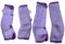 Fly Horse Boots 4er Set, Weiche & Atmungsaktive Mesh Fliegengamaschen für Pferde Violet Cob
