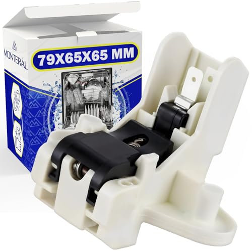 Cerradura de Puertapara Puerta de la Lavavajillas con Código Original 1170364002 1170364010 1524077003 1524077011 1524077045 Compatible para Electrolux para Zanussi - Garantía de 10 Años - MONTERAL