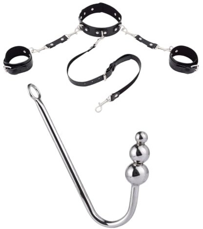 Gancio anale per donne, set di ganci per bondage, set di leghe sessuali per schiavi, estremamente duro, BDSM, set di bondage, set per principianti, bdsms, giocattolo estremo, collare fetish, uomini SM