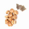 10Pcs S M L Wooden, Furniture Pull Handle Kitchen Round Mushroom Cabinet Closet 10mm Screw Draw Handles 50mmriund Pine Door Knobs Mushroom Kitchen Knob Wood 40mm Oak for (Medium