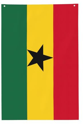 Flagge von Ghana, Hausflagge für Haus und Garten, dekorative Gartenflaggen, Outdoor-Dekorationen