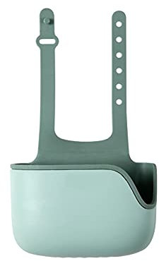 ETZRYSYB Sink Strainer Basket Household Kitchen Drain Storage Basket Simple Multi-functional Sink Hanging Bag Dishcloth Cleaning Ball Organizer(Green)