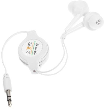 Holibanna Kabelgebundene In-Ear-kopfhörer Mit Geräuschunterdrückenden Ohrstöpseln Einziehbares Design Für Kabelsalat-vermeidung Bequemes Tragegefühl Kompatibel Mit Smartphones Und Cd-playern