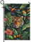 Bandiera da giardino della giungla tropicale, animali e piante vibranti, decorazione per esterni, bandiera da giardino su entrambi i lati, per la decorazione della casa, ornamento da cortile a tema
