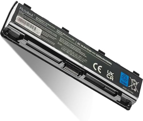 FlyZythrol PA5024U-1BRS Batterie compatible pour Toshiba Satellite C850 | C850D C855 C870 C870D C875D C870 L850 l850d L855 L870 P850 l830 P850 M800 P855D PABAS260 PA5023U-1BRS 56. Wh Wh