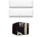 CLIMATIZZATORE DUAL SPLIT 12000+12000 HT MILANO ARTIX DC INVERTER AD ACQUA A++A++ GAMMA 2025 GAS R-32 WI FI INTEGRATO POMPA DI CALORE