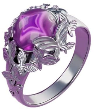 pochikiki- Honkai Castorice Star Rail Peripheral Castorice Ring Zartes Design Impression Verstellbarer Ring Schmuck