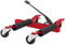 HOMCOM Chariot de manutention de Voiture capacité 680 kg, Chariot de déplacement hydraulique Largeur de Pneu 30,5 cm, Roues rotatives à 360 °, pour Voitures, SUV, ATV, 63 x 57-72 x 33 cm, Rouge