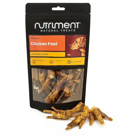 Natural Treats Chicken Feet (100g) Air Dried Healthy Crunchy Dog Chew Treat