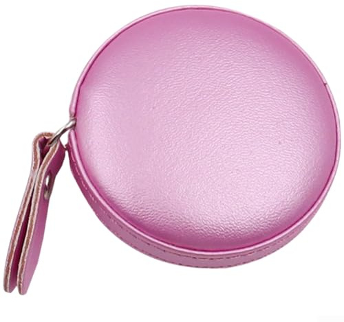 YobiLife Lot de 1 mètre ruban rond portable en cuir synthétique souple pour travaux manuels et projets de bricolage Rose 150 cm