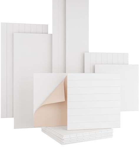 AKUSTIKO Akustikpaneele Selbstklebend 60x60cm - 8 Stück Weiß Akustik Wandpaneele Schallschutz & Raumakustik Panels Filz 9mm Hexim Decken- & Wandverkleidung Raumästhetik Akustik (2.88m²)