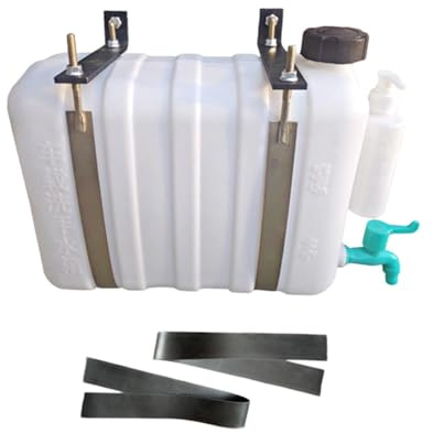 FytStycale Truck Water Tank, Handwashing Container, Mobile Water Tank, Functional, Very Easy to Use Thanks to PP Metal Construction, for Drivers on The Go.