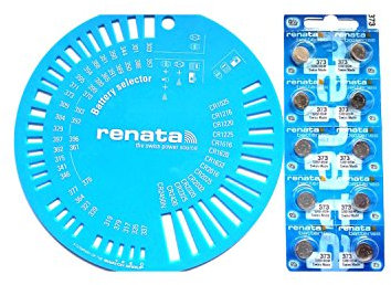 373 SR916SW 10 Piles Boutons Renata avec Gabarit