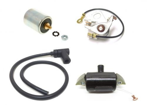Zündung Reparatur Set passend für Kreidler Florett, Kreidler Maxi – mit Zündspule, Unterbrecher, Kondensator, Zündkabel, Kerzenstecker – Zündungsreparatursatz für Mofa & Moped**