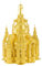 Fascinations ICX119 Metal Earth Metallbausätze - Wahrzeichen Dresdener Frauenkirche, lasergeschnittener 3D-Konstruktionsbausatz, 3D Metall Puzzle, DIY Modellbausatz mit 2 Metallplatinen, ab 14 Jahre