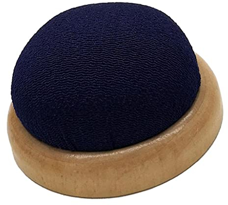 Baoblaze mit Holzteller, Tisch, Einfarbige Nadelhalter Aufbewahrung von Stecknadeln Nadel Storage, Navy blau