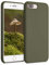 kwmobile Case Compatible with Apple iPhone 7 Plus/iPhone 8 Plus Case - TPU Silicone Phone Cover with Soft Finish - Dark Olive