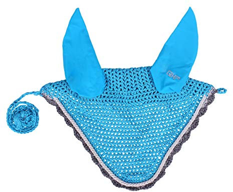 ARBO-INOX - Ohrhaube - gehäkelt - farbig - Verschiedene Größen (Pony, Hellblau)