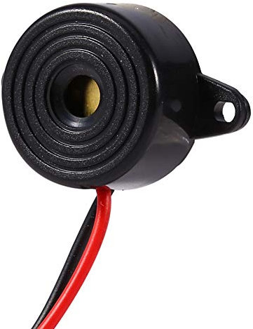 Marhynchus Aktiver piezoelektrischer Summeralarm 3-24 V Piezoelektronischer Summeralarm Dauerluft Kabellänge 100 mm