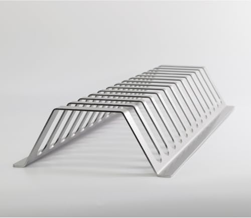 Kette´s Grillzubehör Edelstahl Spareribs Halter für BBQ-Profis in Zwei Größen (480mm / 13 Spareribs)