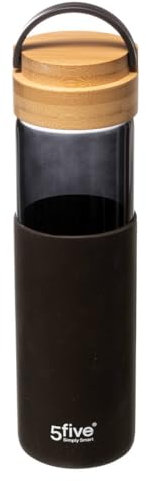 5five - gourde verre modern color 0,55l gris charbon