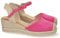 shoes&blues.es 63027-Sandalia de Cuna para Mujer, Forrado de Yute, Pala Cerrada, y Cierre de Hebilla, Primavera Verano 2022. Talla 36 Fucsia