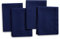 Encasa XO Stoffservietten Set von 4 | Reines Baumwolle mit Hohlsaum-Design | Scotch Blue | Quadratische Größe 43x43 cm | Tafelservietten – Waschmaschinenfest & Wiederverwendbar