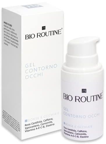 Gel Contorno Occhi Borse e Occhiaie Istantaneo alla Caffeina Effetto Ghiaccio Anti-fatica - Trattamento Sgonfia Borse Occhi Antirughe Antiocchiaie Donna Uomo Crema Occhiaie Scure Bio Routine 30ML