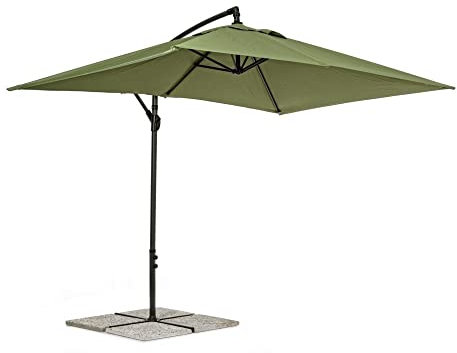 iperbriko Ombrellone a Braccio Texas 2x3 cm Antracite-Olive