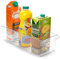 TIENDA EURASIA® Organizador de Nevera, Organizador Frigorifico, Organizador Nevera Transparente con Asa (10 x 37 x 14,5 cm)