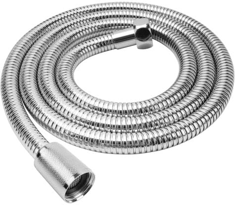 Duschschlauch 1,5m (59 Zoll),YEAUPE Edelstahl Brauseschlauch 150cm Standard G1/2 alle Kupferanschlüsse, Flexibel & Knickfest, Trinkwassergeprüft & Druckgeprüft,Premium-Ersatz-Edelstahlschlauch,Chrom