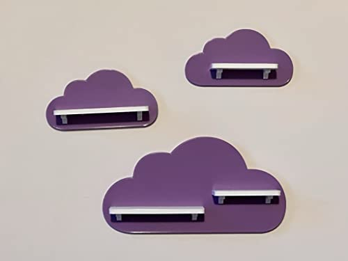 PsGreen 3er Wolken-Set passend/Kompatibel für die Toniebox Toniefiguren (Lila)