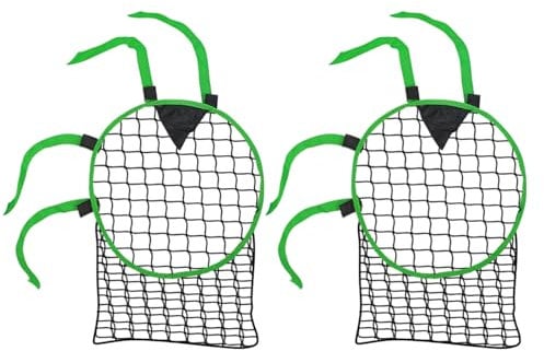ORIENTOOLS 2 Pack Foldable Football Goal Target Training Equipment, Target Goal Set of 2, Target Net for Improving Shooting, Top Bins Target, Top Corner, Easy to Attach and Carry,Fold up to 15 cm
