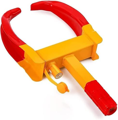 HACSYP Trailer Wheel Lock, Extendable Wheel Clamps, Anti-Theft Wheels Tire Lock Clamps Heavy Duty Parking Stabilizers, for Camper Car, Van Truck