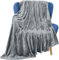 Utopia Bedding Kuschelige Fleecedecke [130x150 cm, Aschgrau] Weiche, leichte, warme Flauschige Decke Kuschelige und atmungsaktive Decken für Bett Sofa Couch