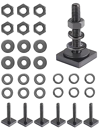 Boulons à fente en T pour barres transversales Thule, Yakima, plate-forme, panier de chargement, adaptateur carré en acier inoxydable pour sécuriser le porte-vélo/ski/kayak, panneau solaire, auvent,