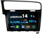 SXAUTO - 6G+128G - Android 14 IPS Autoradio para Golf 7 (2013-2018) -Inalámbrica CarPlay/Android Auto/DSP - LED Cámara + Mic - Dab 360-CAM Volante Fast-Boot WiFi AHD - 10.1 Pulgada 2 DIN