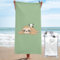 OPSREY Niedliches Handtuch mit Panda- und Faultier-Motiv, tragbar, schnell trocknend, weiches Badetuch für Camping, Fitnessstudio, Strand, Reisen