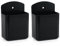 HAUYEST 2 Pcs Remote Control Holder Wall Mount, TV Controller Holder, Self Adhesive Remote Holder, Wall Pen Holder Storage Accessories for Home Office School (Black)