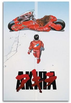 Terp Akira Poster, Wandkunst, Poster, Geschenk für Freunde, Schlafzimmer, Wohnzimmer, Dekoration, modern, ästhetisch, ungerahmt, 60 x 90 cm