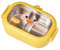 AMZLORD Boîte à Bento Double Face en Acier Inoxydable pour Enfants, Boîte à Bento Kawaii, Boîte à Lunch Chauffante Séparée, Boîte à Repas à 2 Compartiments pour Élève Primaire/Employé de Bur