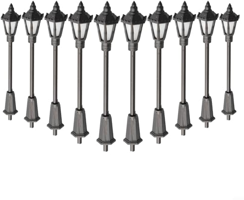 ZYNCUE H0 für TT LED Street Lgihts Modelleisenbahn Led Laternenpfahl Lampen (10er Set)