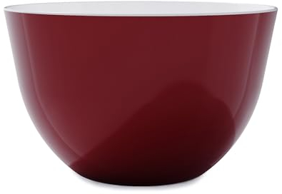 Trebonn Pile - Bol empilable - CherryRed - Diamètre 28 cm x Hauteur 17 cm - Bol spacieux avec finition brillante - Parfait comme saladier ou bol à soupe.