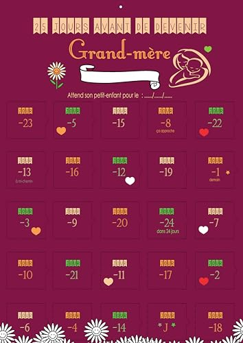 Zukünftiger Oma-Kalender - Adventskalender Countdown 25 Tage vor Oma