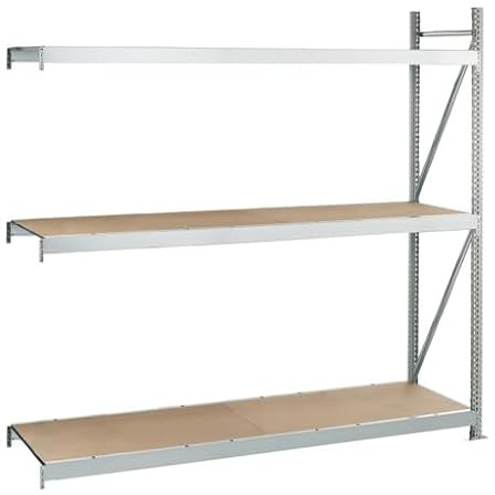 qpool24 AR, Weitspannregal WS 3000 mit Spanplatten, 2000 x 2500 x 1000 mm, verzinkt, 3 Ebenen, Fachlast 500 kg, Feldlast 1.500 kg
