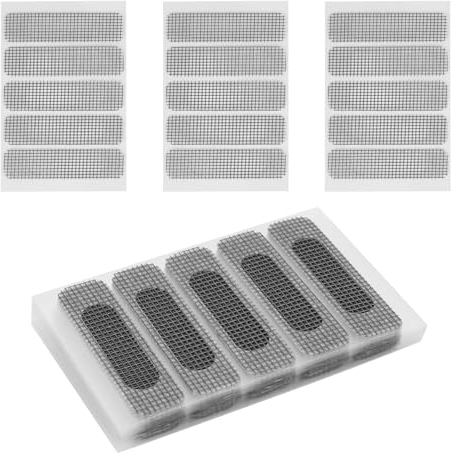 FRUHLING Lot de 120 moustiquaires autocollantes en fibre de verre - Réparation - Réparation d'insectes - Patch de réparation de porte - Pour fenêtre, porte - Trou de moustiquaire